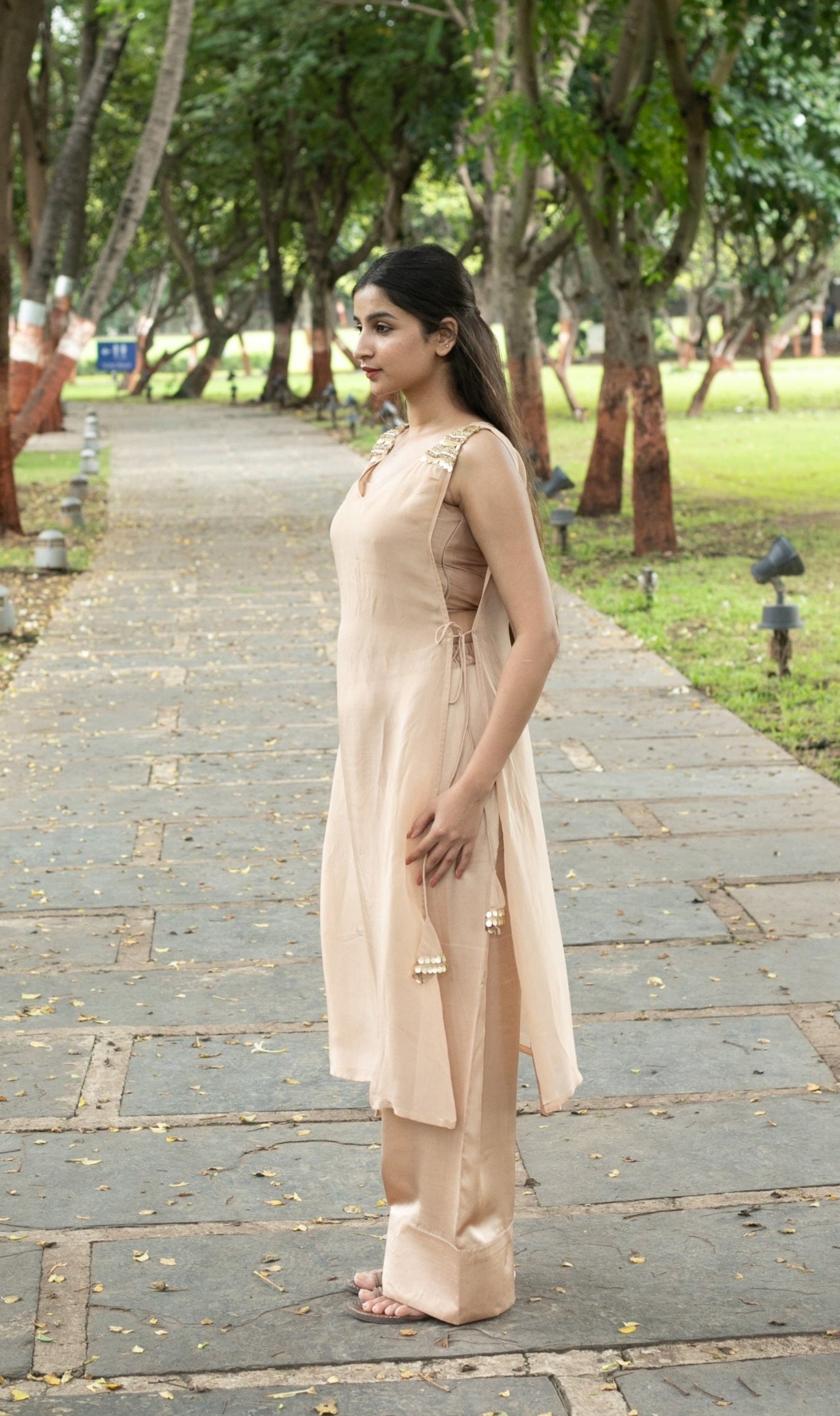 Golden Luxe Indo-western Jacket set