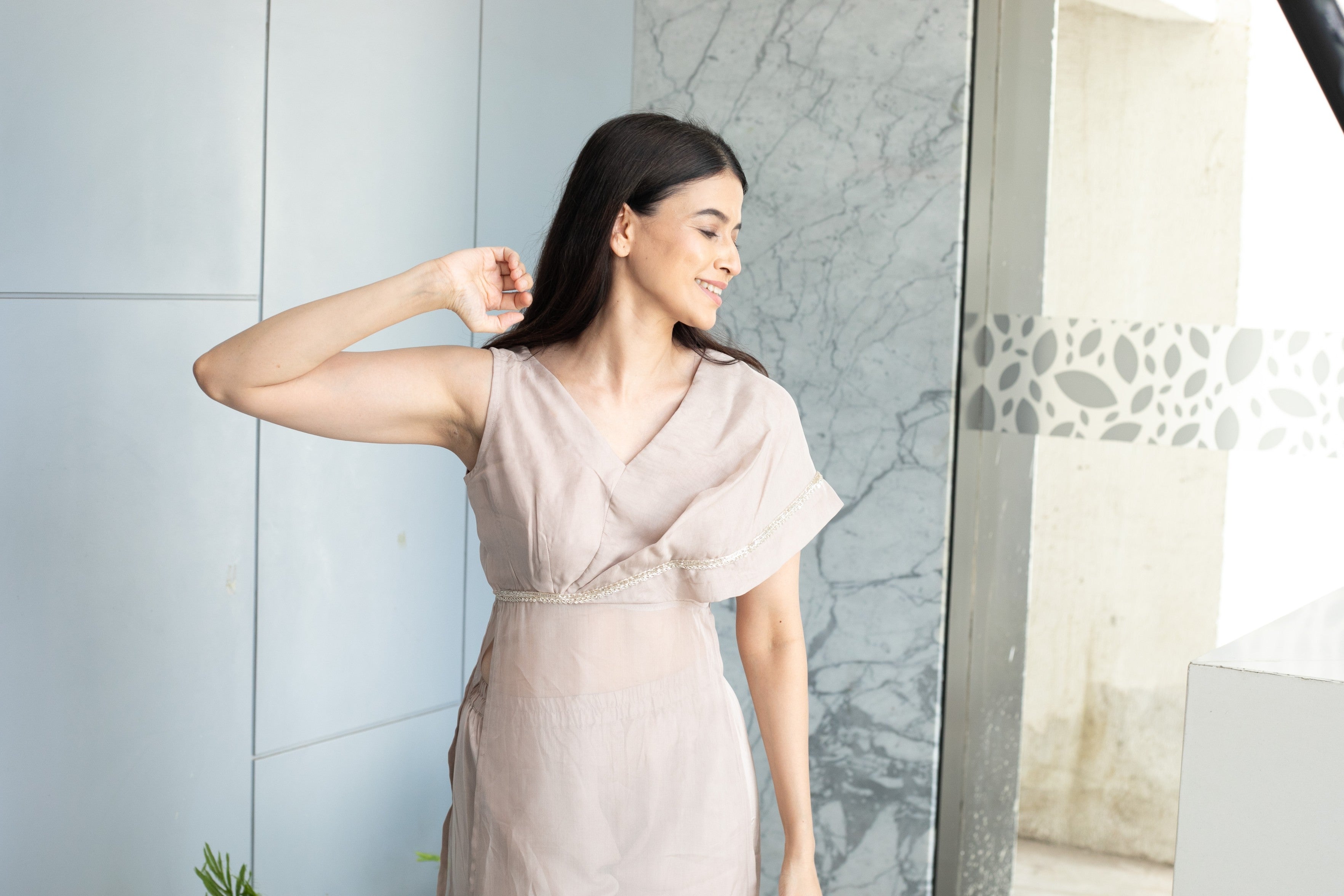 Dusty Veil - Elegant Kurta Set