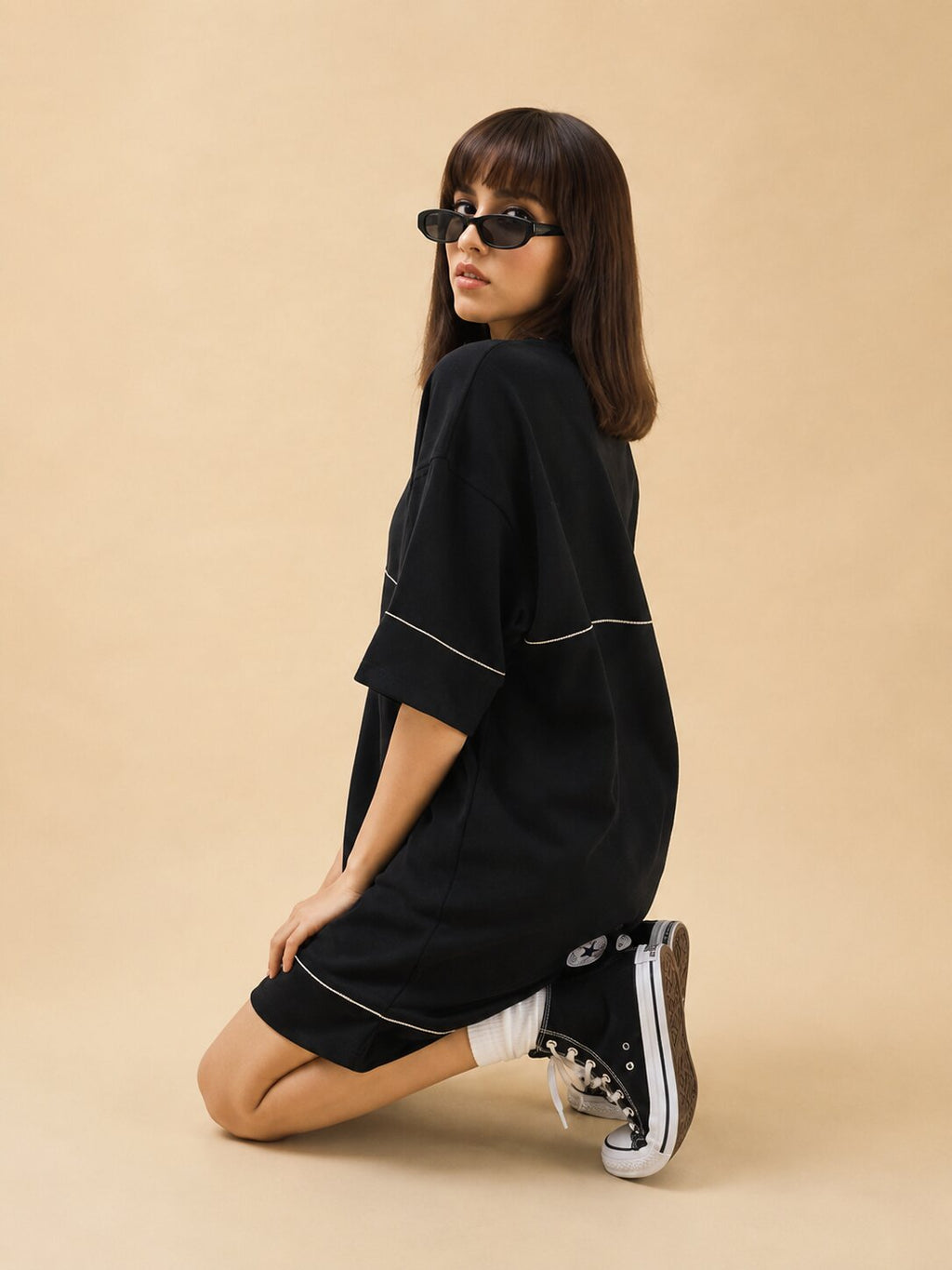 Outline Oversized Cotton Dress