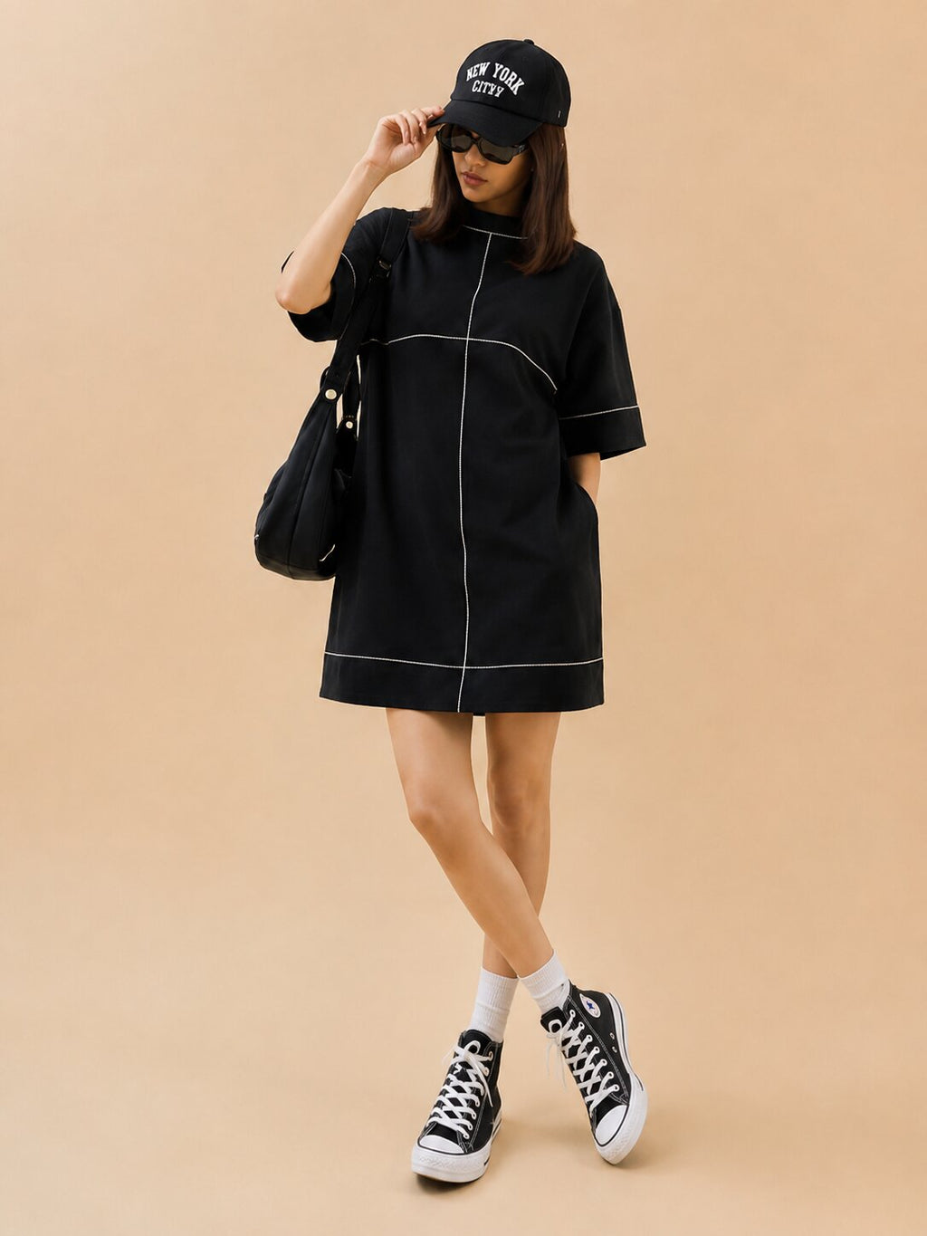 Outline Oversized Cotton Dress