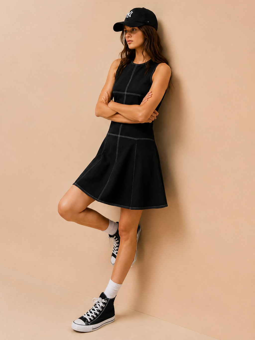 Contour Cotton Flare Dress