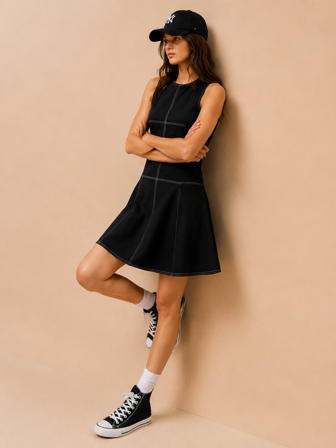 Contour Cotton Flare Dress