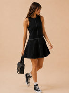 Contour Cotton Flare Dress