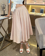 Flared A-line midi skirt