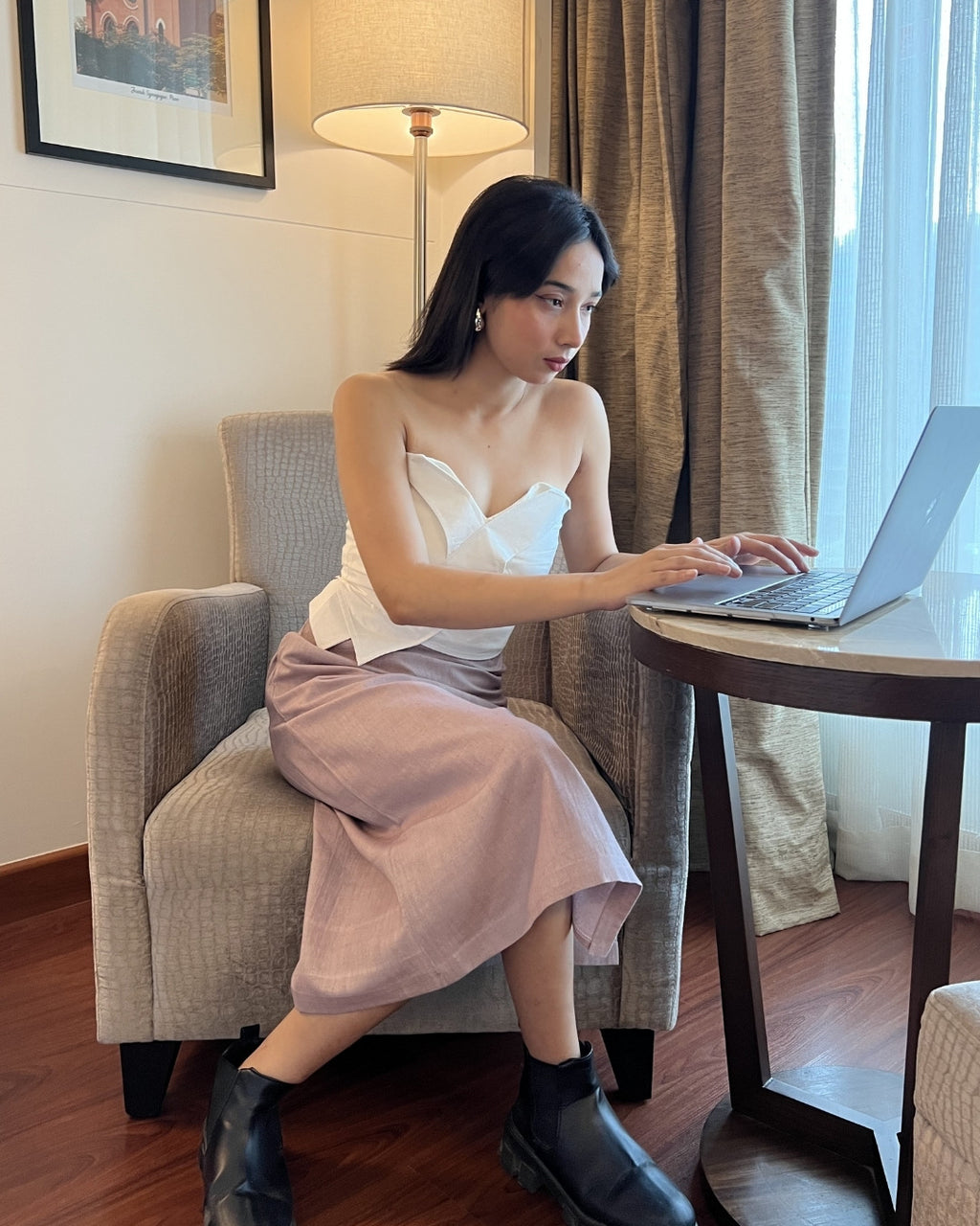 Khadi Pencil Skirt