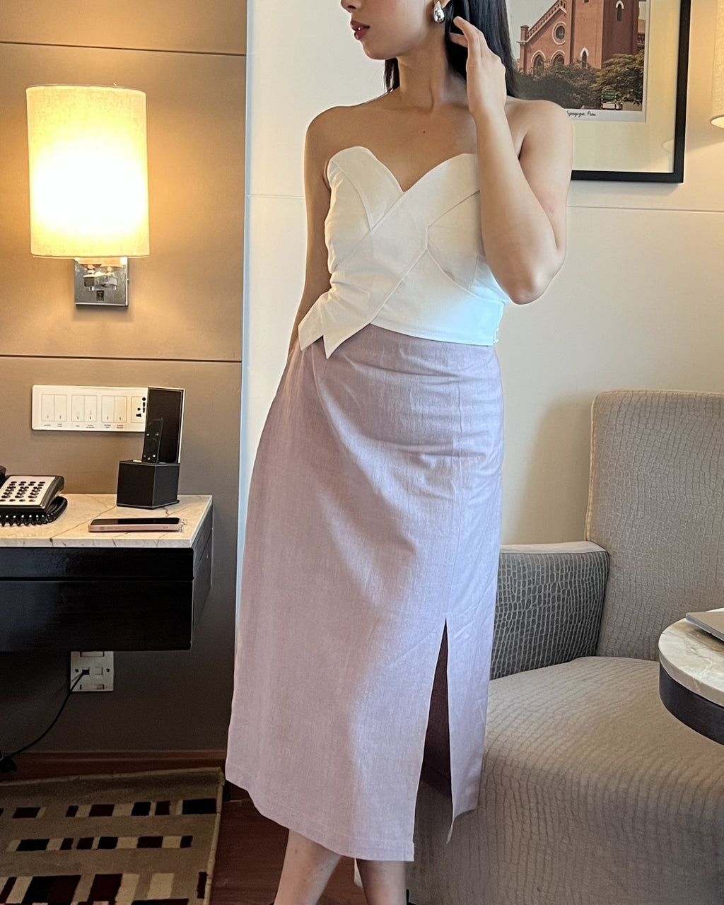 Khadi Pencil Skirt