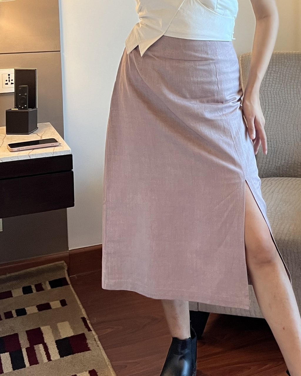 Khadi Pencil Skirt