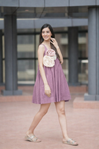 Vibrant Yellow Cotton mini Dress