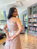 Blush Party Wear One-Shoulder Dress