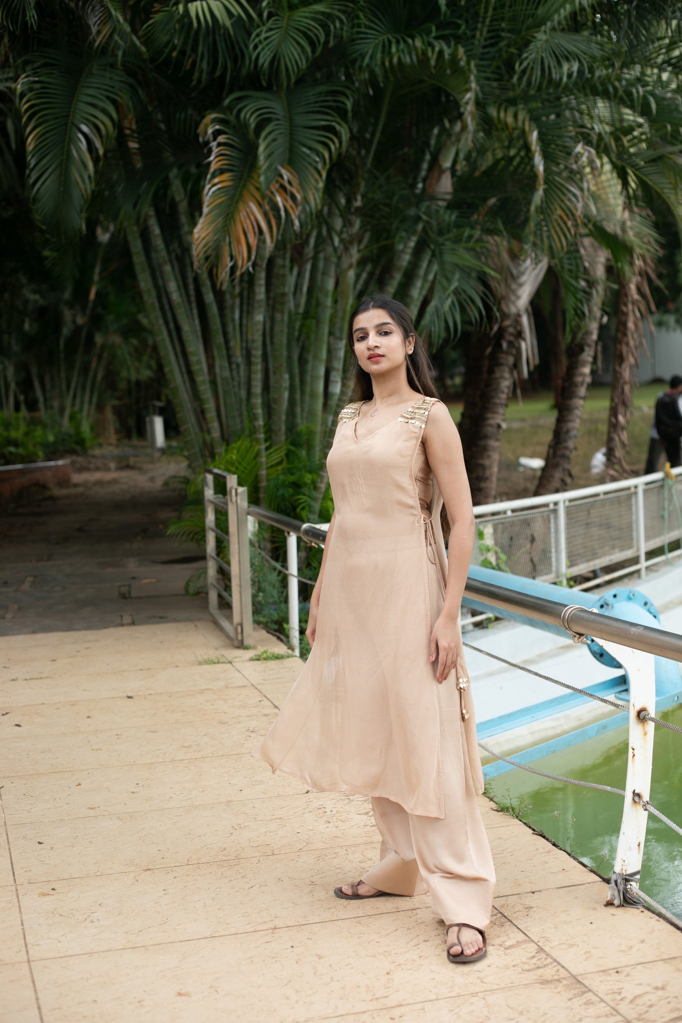 Golden Luxe Indo-western Jacket set