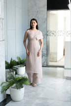 Dusty Veil - Elegant Kurta Set